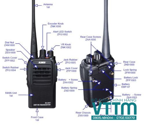 Máy bộ đàm Alinco DJ-A41 chính hãng, giá tốt, bền bỉ